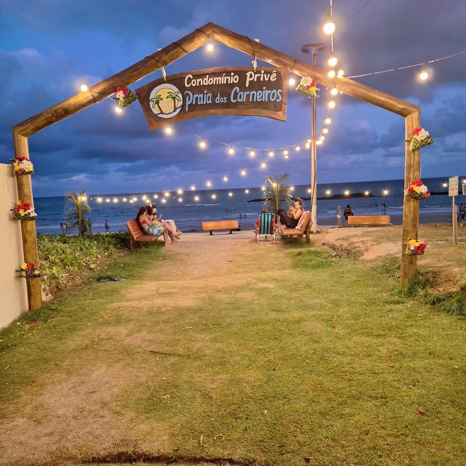 Casa Cinza Na Praia Dos Carneiros Em Condominio A Beira-Mar Ngoại thất bức ảnh